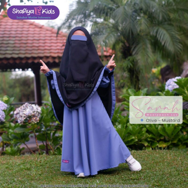 Shafiya kids Gamis Sarah Anak Perempuan Syari