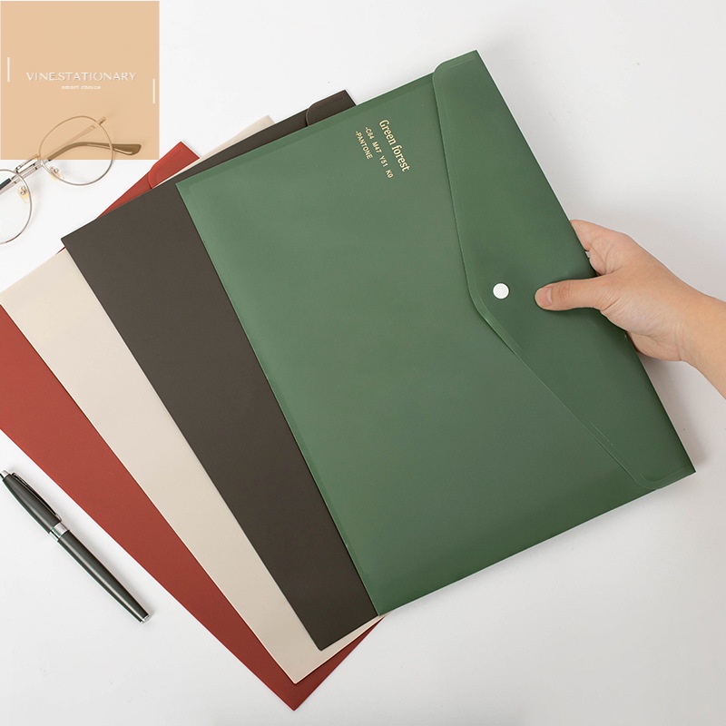 

1pc Map Folder A4 Gaya Retro Warna Acak Untuk Pelajar