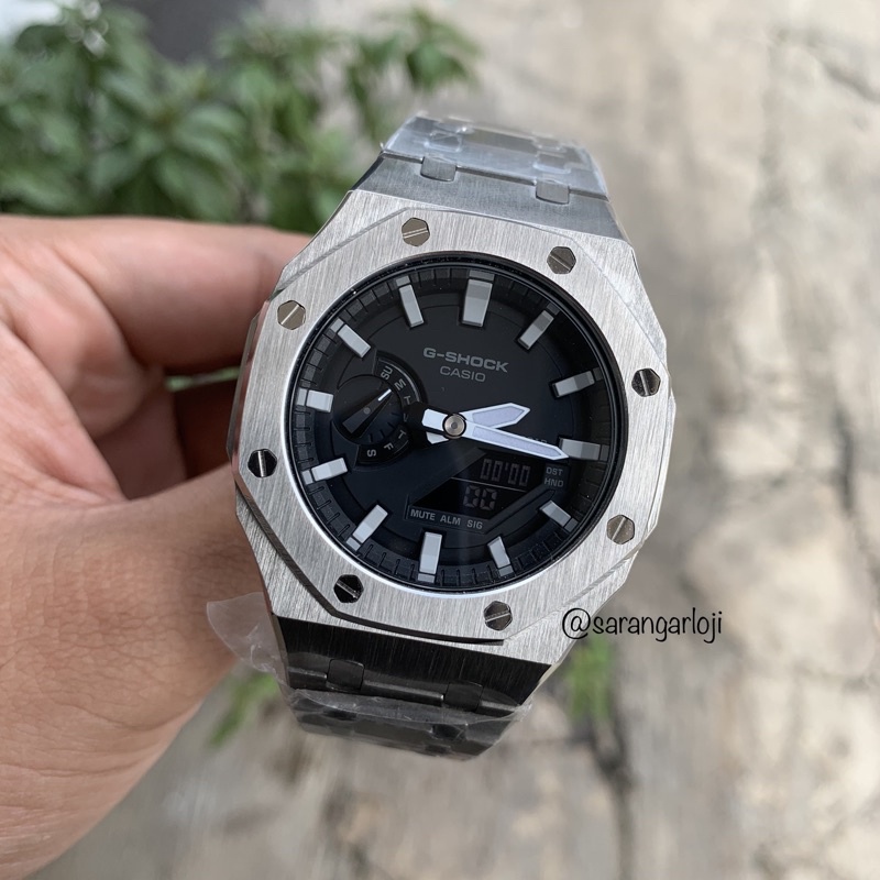 Jam Tangan G-Shock GA-2100 Custom Stainless