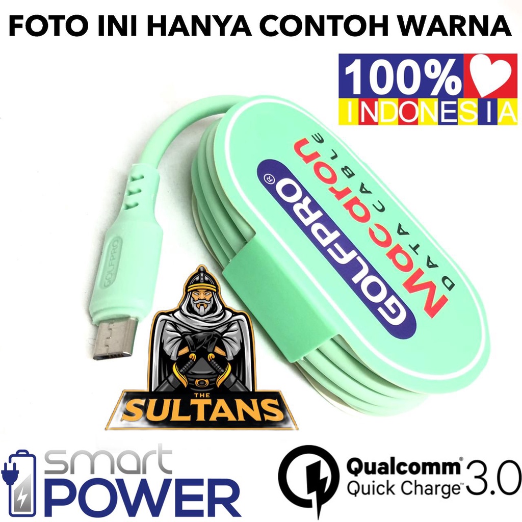 MINIGO Kabel Data Macaron Micro USB Support Fast Charging TYPE MICRO-USB I-PHONE DAN TYPE-C