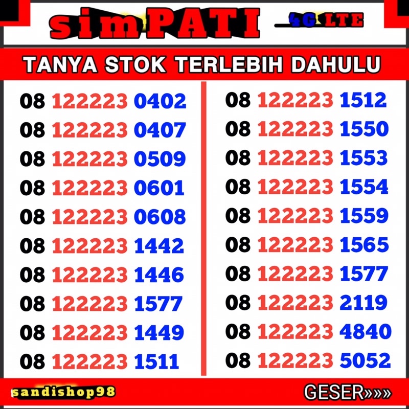 nomor cantik simpati kw 2 no cantik simpati nomer cantik simpati