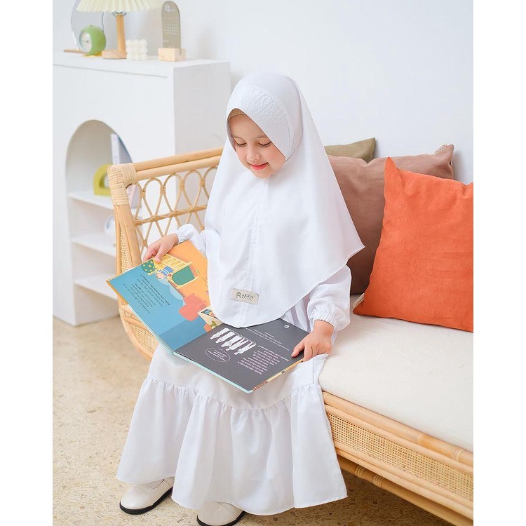 gamis anak syari set hijab warna putih gamis muslim anak muslim anak perempuan gamis terbaru 2022 gamis putih anak perempuan gamis anak umur 3-10 tahun baju gamis putih anak perempuan gamis anak perempuan kekinian 2022 gamis anak 7 tahun set jilbab