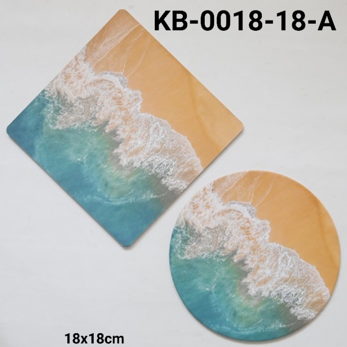 

GR-KB-0018-18 CAKE BOARD ALAS KUE KOTAK BULAT 18CM LAUT PANTAI KERANG BERKUALITAS TINGGI