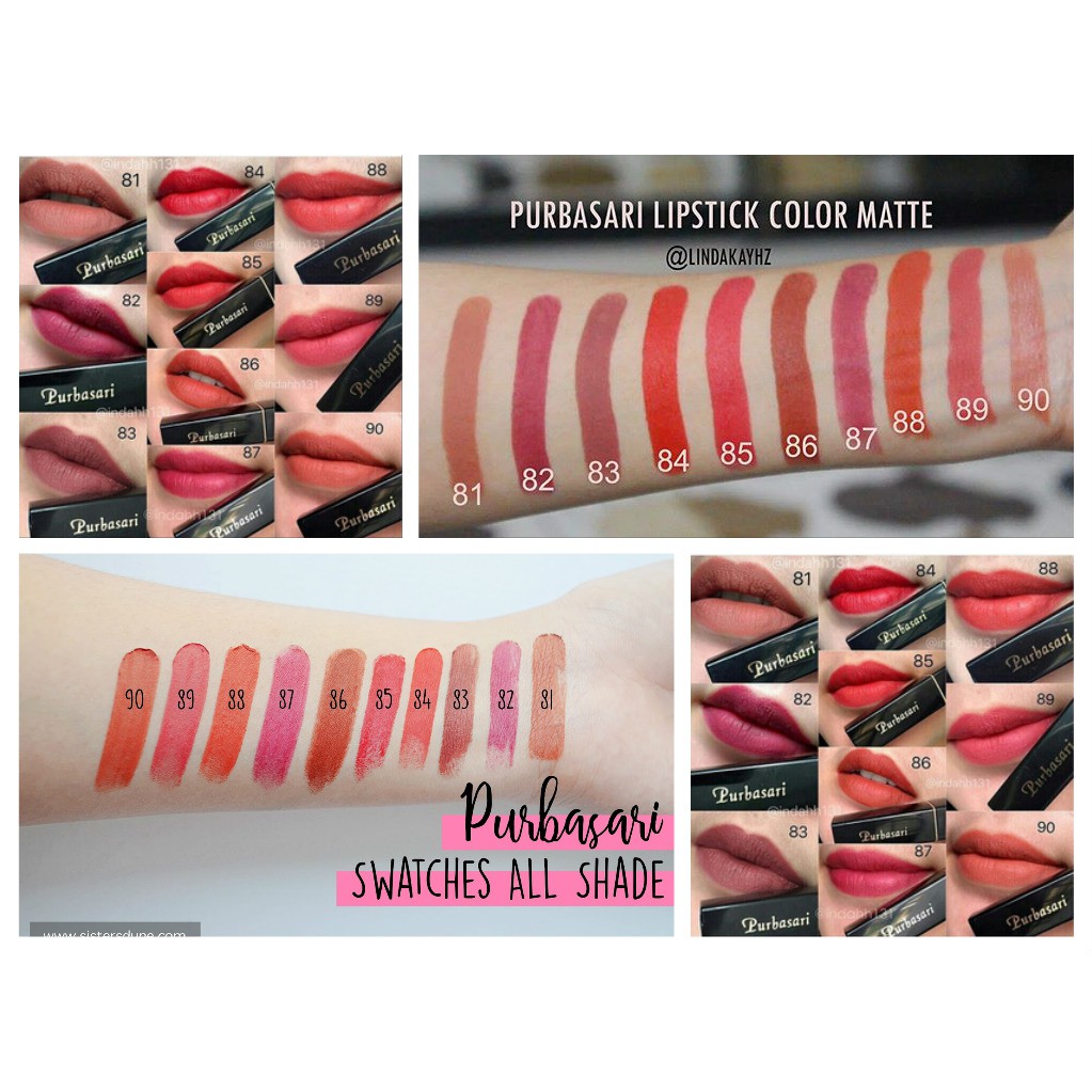 81 90 Purbasari Lipstick Color Matte