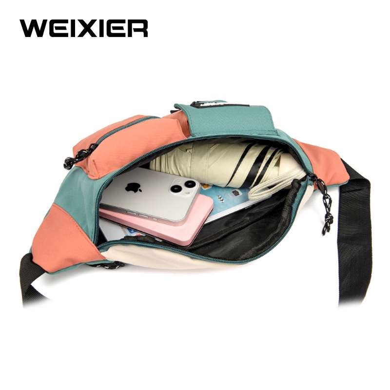 WEIXIER Y9574 Tas Selempang Wanita Waistbag Kanvas WK-SBY