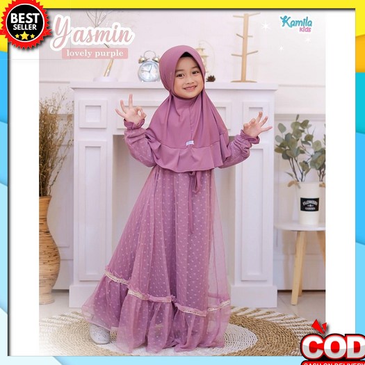 Shila Maxy Gamis Anak Tanggung 1-14 Tahun/Gamis Anak Rompi Pisah/Gamis Anak Terbaru 2022 Kekinian -A