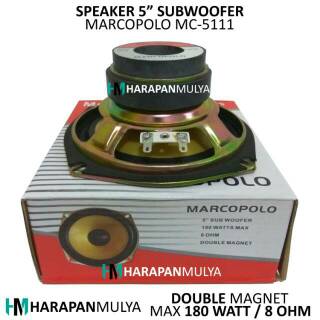 Speaker Subwoofer 5” / 5 inch Double Magnet Marcopolo MC 5111