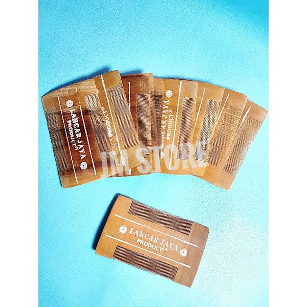 sisir kayu coklat/sisir kutu rambut(1pcs)