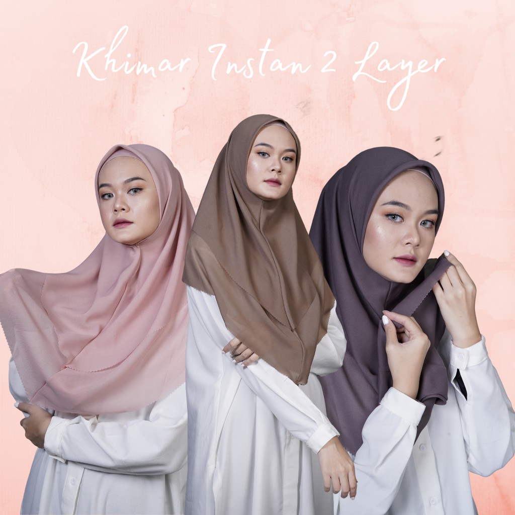 JILBAB KHIMAR ASHYA INSTANT DUA LAYER LASERCUT PART 1