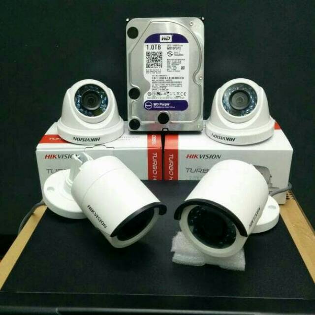 PAKET + PASANG CCTV HIKVISION 4 CAMERA