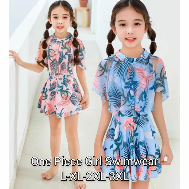 One Piece Girl Swimwear/Baju Renang Anak Model Dress