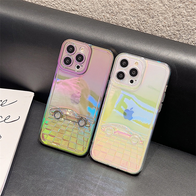 Soft Case Warna Laser Polos Untuk Iphone 11 12 13 Pro Max Xr X Xs Max Se 2020 7 8 Plus