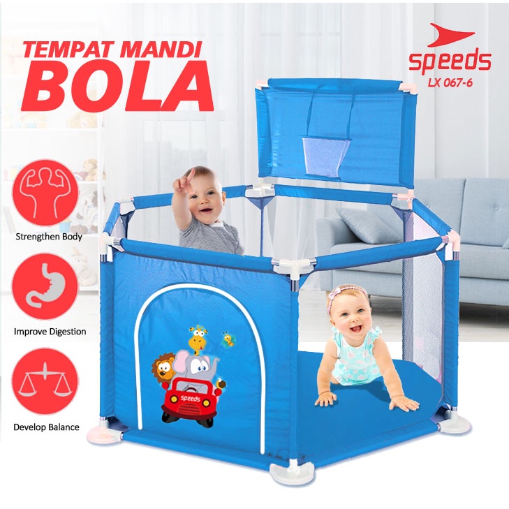 Jual SPEEDS Kolam Mandi Bola Tenda Anak Keranjang Mandi Bola Pagar Playpen Anak Keselamatan ...