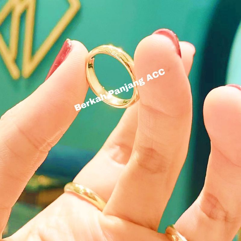 COUPLE CINCIN PROMO!! LOGAM UANG MELATI 1991 PERHIASAN KUNINGAN ANTI KARAT&amp;ANTI LUNTUR