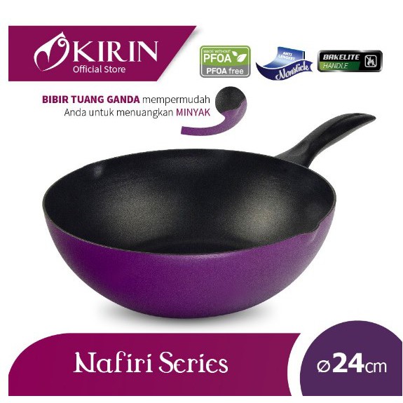 Kirin Frypan Deep Nafiri Teflon Classic 1.9mm