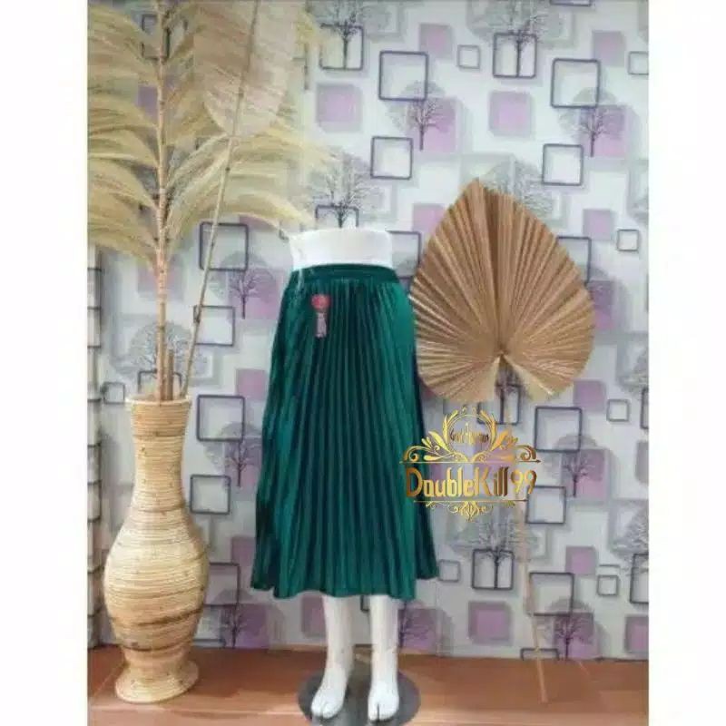 BISA COD_ROK  PLISKET BLUDRU VELVET 7/8 PREMIUM / ROK PLISKET BLUDRU PENDEK  / ROK BLUDRU VELVET 7/8