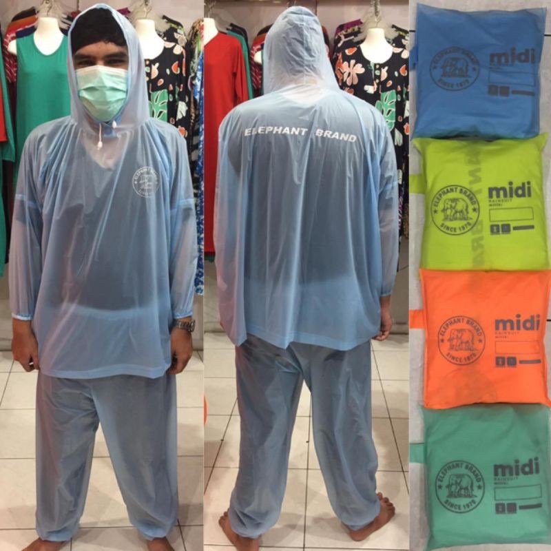 Jas Hujan Midi Elephant/ Jas Hujan