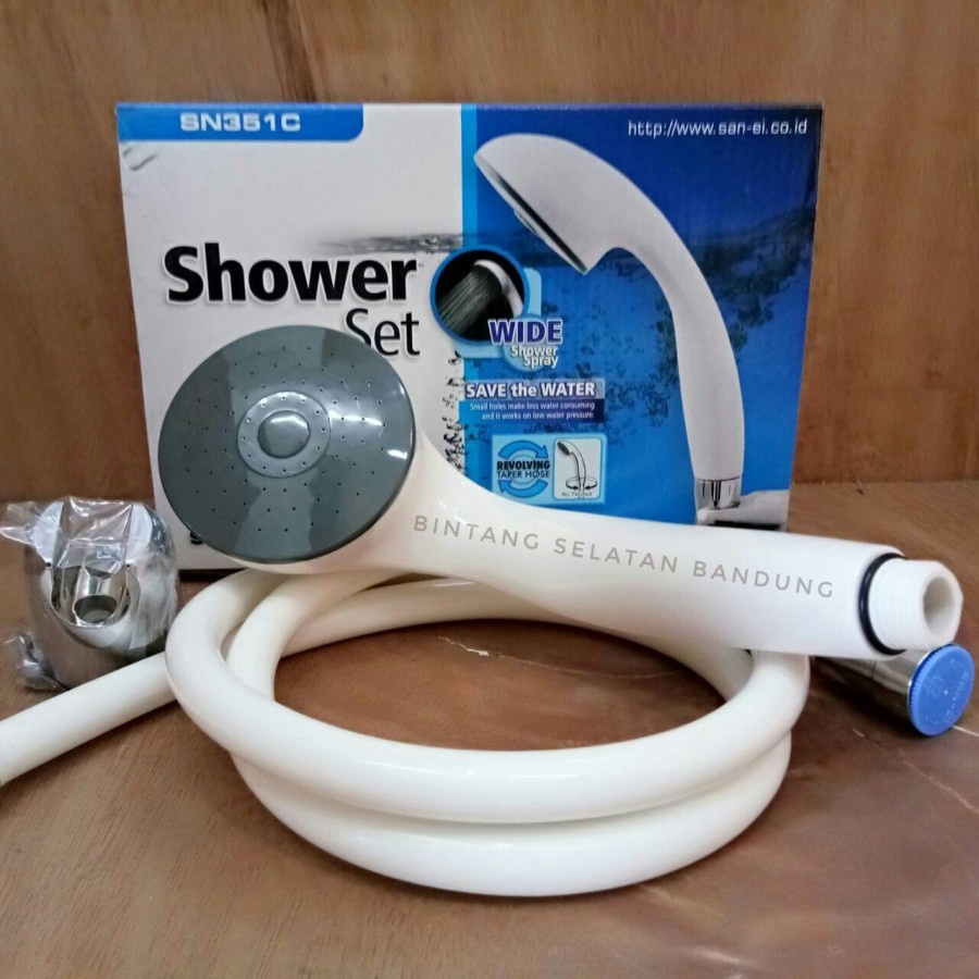 HAND SHOWER / SHOWER MANDI SANEI ORI SN351 PUTIH SAN EI