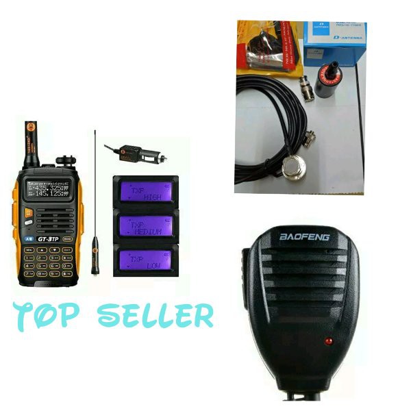 PAKET HT BAOFENG DI JADIKAN RIG MOBIL PLUS PAKET ANTENA LARSEN KOMPLIT DAN EXTRAMIC
