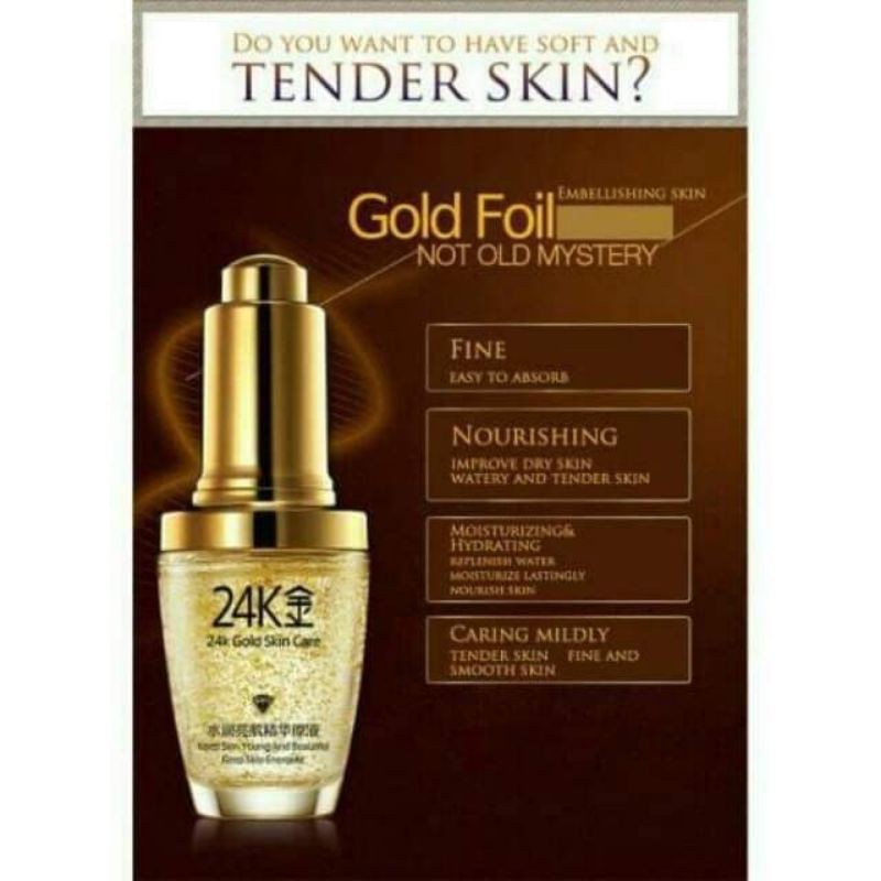 (BISA COD) BIOAQUA SERUM GOLD 24K ORIGINAL - SERUM ANTI AGING - SERUM  ANTI PENUAAN