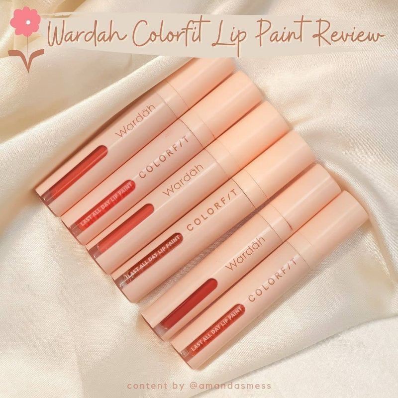 Wardah Colorfit Last All Day Lip Paint (Original ASLI 100%)