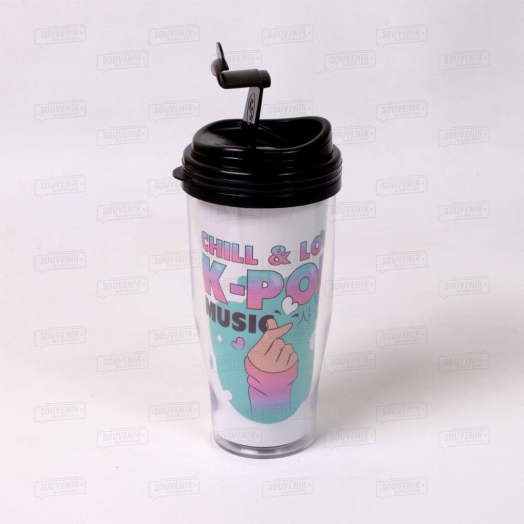 Tumbler Insert Paper Gratis desain Botol minum custom tempat minum unik hadiah souvenir ulang tahun