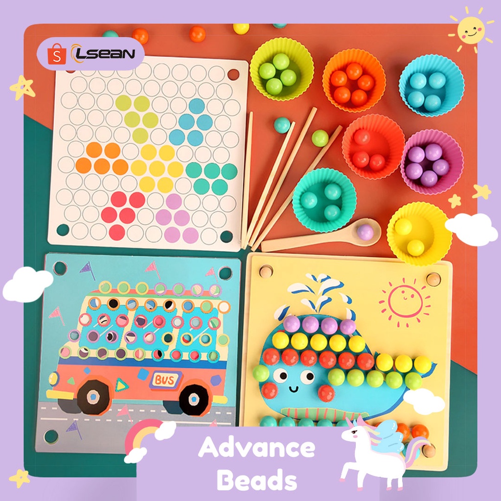 MAINAN EDUKASI CLIP BEADS GAME CHILDREN