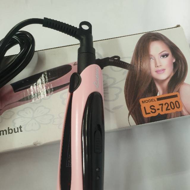 Catokan Rambut Ladystar LS-7200 Alat Catok Salon Sisir  2in1 Curly Keriting  Dan Rebonding Lurus