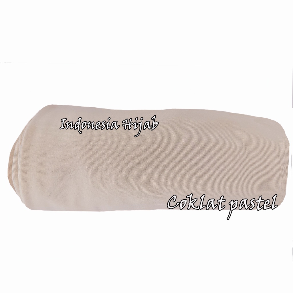 Rok Panjang Jersey Polos Tebal Tidak Nerawang Uk Standart-coklatpastel
