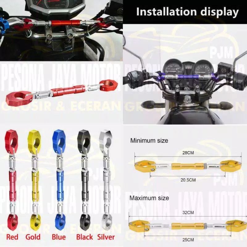 Stabilizer Stang Stelan Palang Stang Stelan Universal Semua Ukuran Stang Pcx Cb Versa Vixion Byson Tiger Megapro Dan Motor Lain Nya