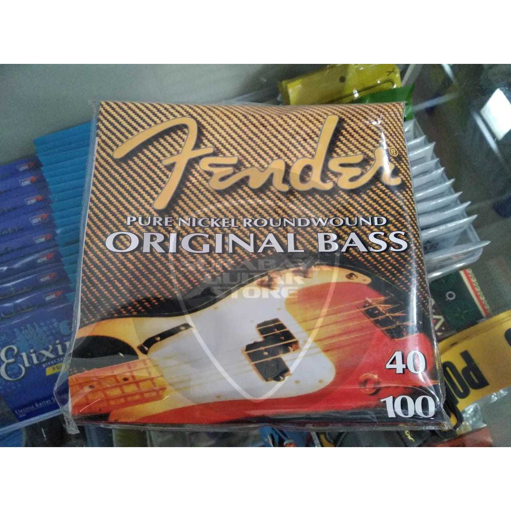 Senar Gitar Bass Electric Fender Original Set isi 4 senar