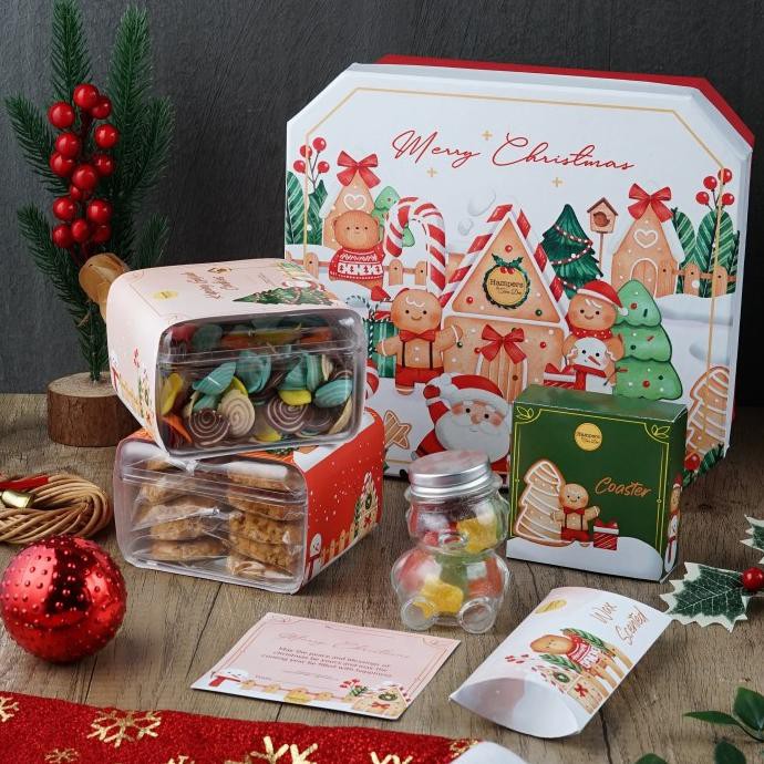 

PAKET A CHRISTMAS HAMPERS PARCEL NATAL KUE KERING KASTENGEL NASTAR FE64SD6