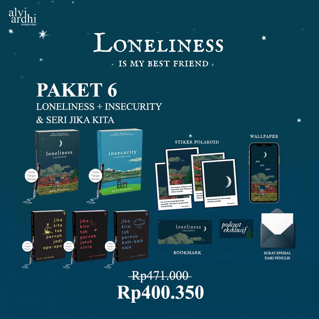 Buku Loneliness karya Alvi Syahrin