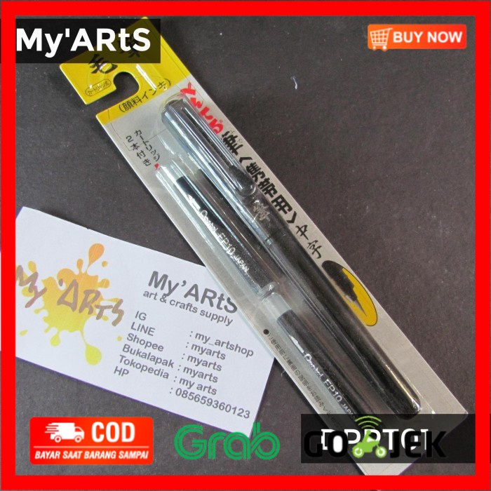 

(BISA COD) Pentel Japan Pocket Brush Pen with 2 Black Refills