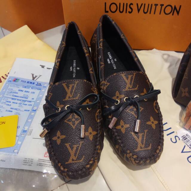 Ori leather sepatuLV shoes supermirror