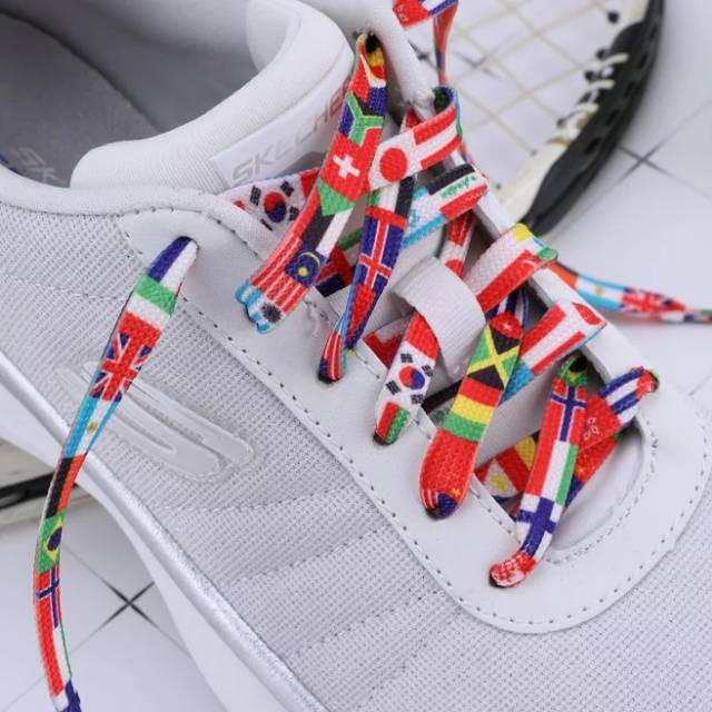 SHOELACES FLAG 1 PAIRS TALI SEPATU BENDERA 100/120cm