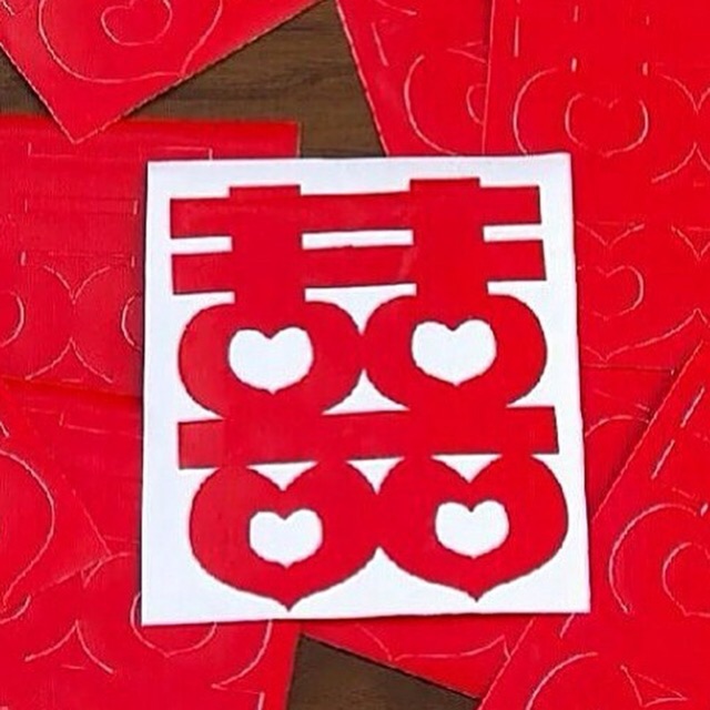 

Sticker shuangxi sanghi double happiness