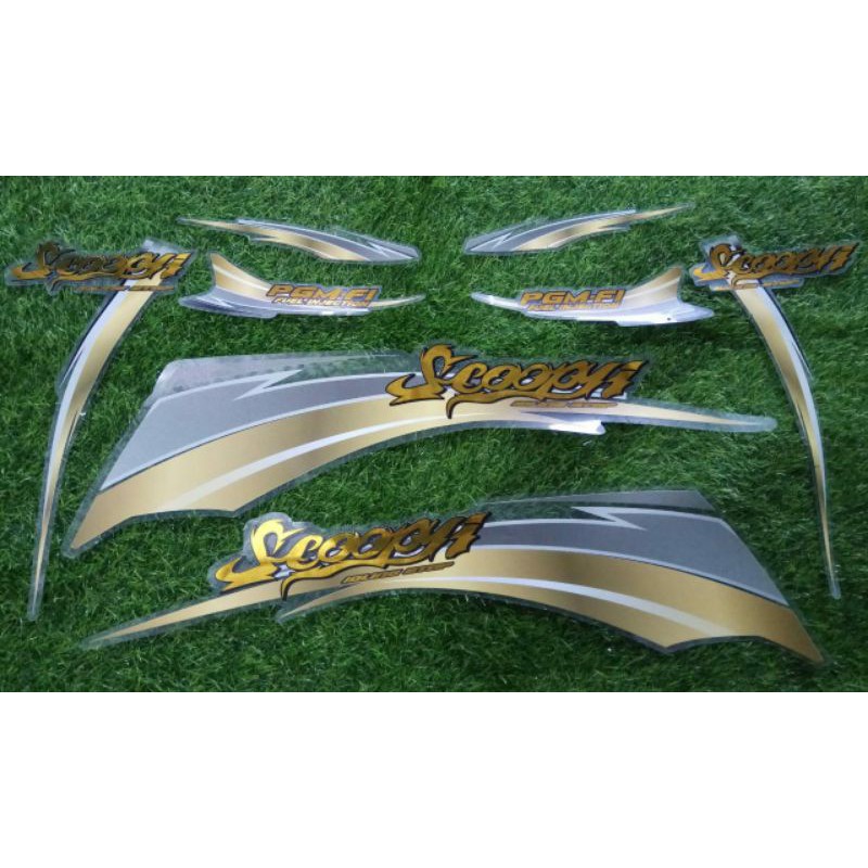 STRIPING SCOOPY NEW TRANSPARAN FONT GOLD SPLASH