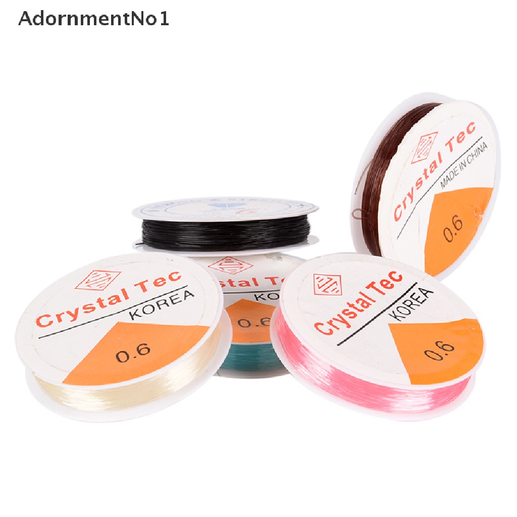 (AdornmentNo1) 1 Rol Benang Elastis 0.6mm Untuk Membuat Perhiasan