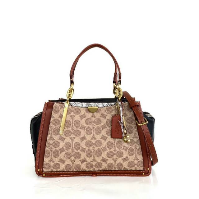 COACH Dreamer In Signature With Snakeskin 3,800,000 crossbody selempang bag tas ORI ORIGINAL