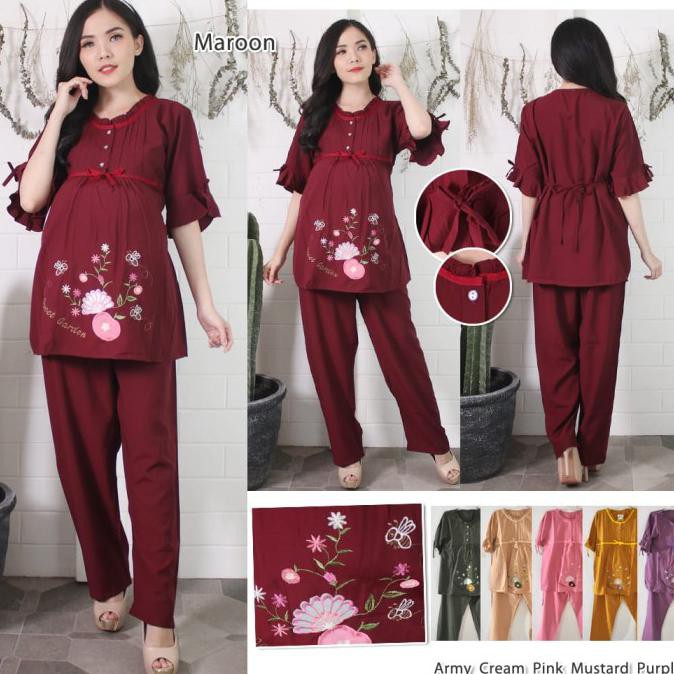 Feripuspa234 | Three R Fashion/Setelan Hamil Wanita/Pakaian Hamil/Sh37 - Purple, L
