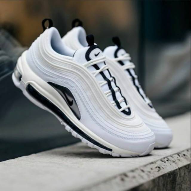 Sepatu Nike Air Max 97 Summit White Black Silver Buat Cowok