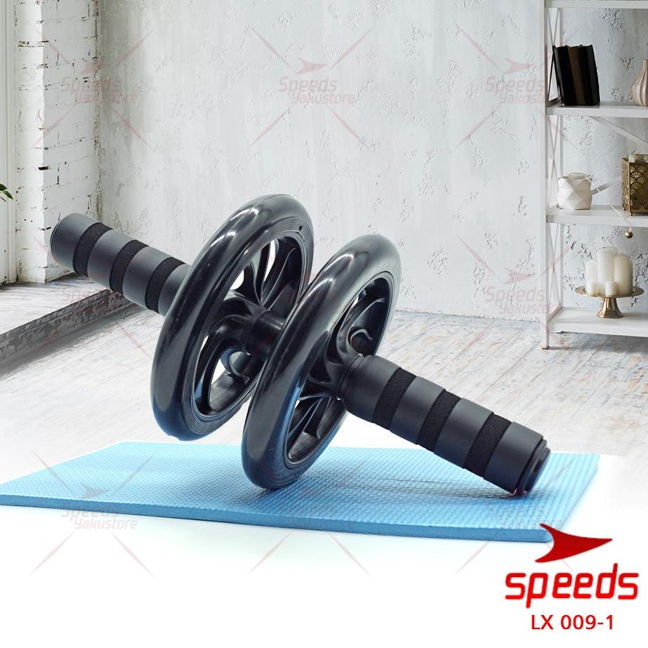 Kejutan Viral SPEEDS AB WHEEL AB ROLLER ALAT PUSH UP / POWER EXERCISE DOUBLE WHEEL RODA FITNESS LX 009-1