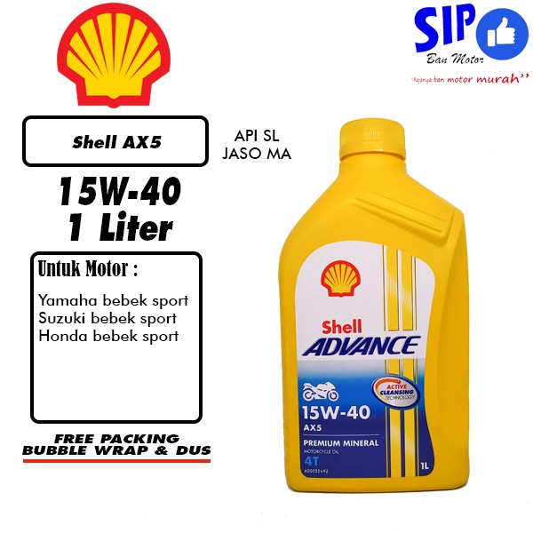 Oli Shell Advance AX5 15W40 1 Liter