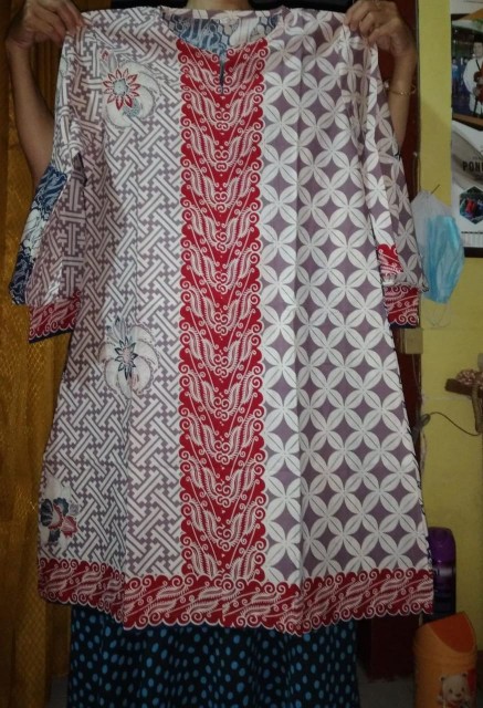 Tunik Priscanara 02 | Dress Batik Wanita Busui