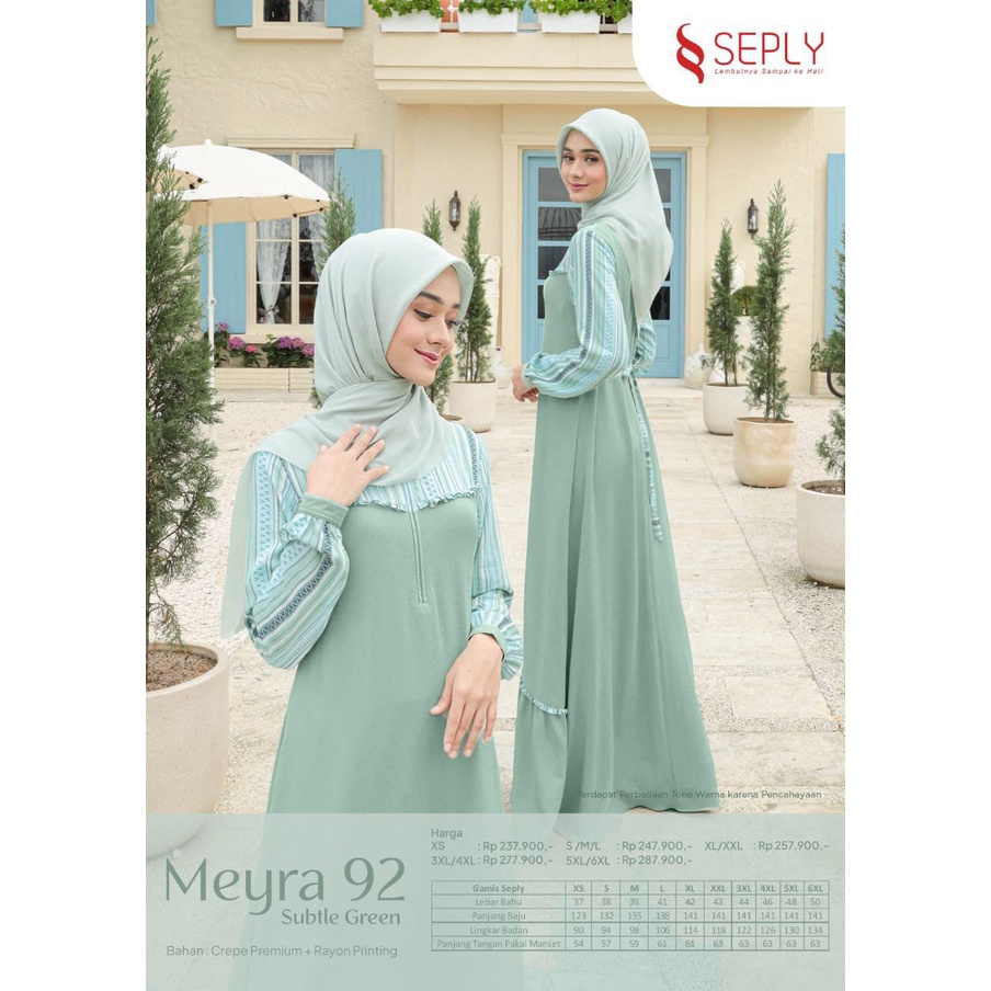 Cod Busana Muslim Gamis Seply Meyra 92 New Arrival Best seller