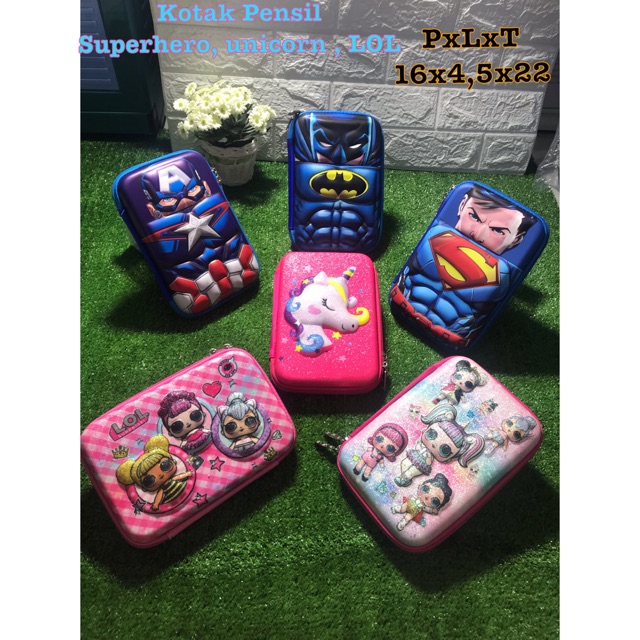 

kotak pensil super hero, Unicorn, LoL sama seperti smigle & qitong