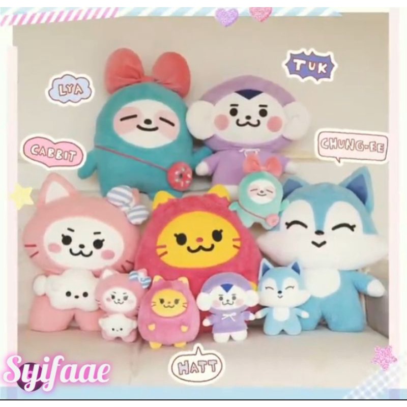 Wdzy doll BIG hatt lya tuk chung-ee cabbit UNOFFICIAL boneka itzy ukuran besar