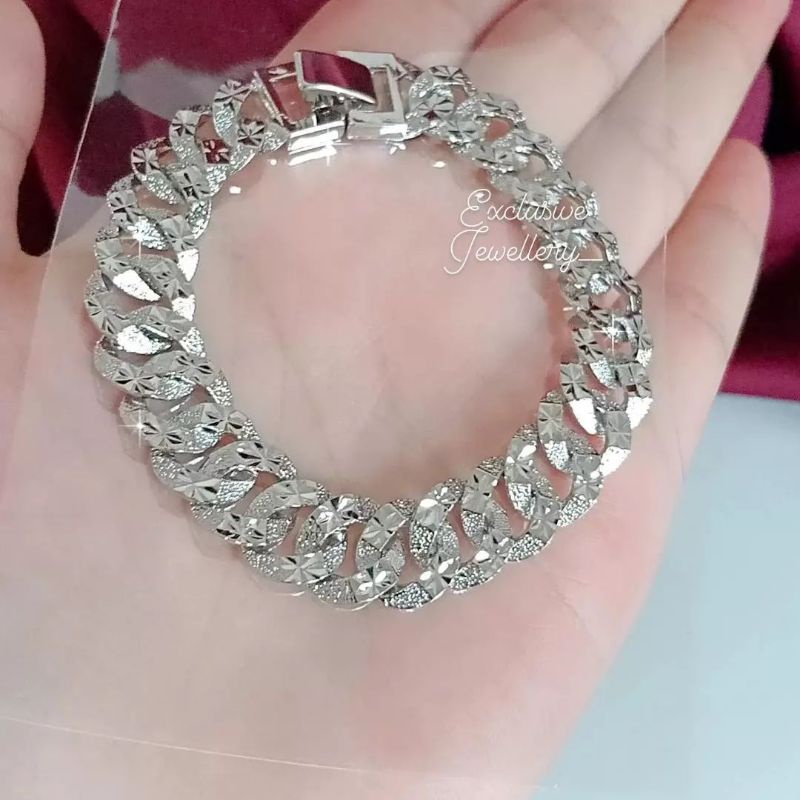 Luxuriousjewelery- Gelang tangan sisik naga Replika Berlian