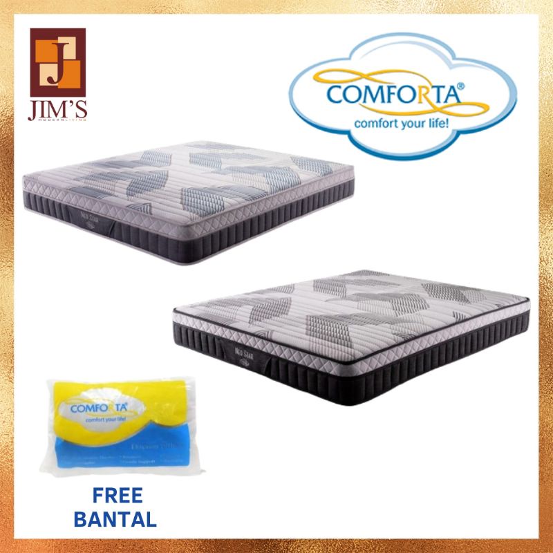 COMFORTA SPRING BED NEO STAR MATRAS/KASUR SAJA GREY/ABU
